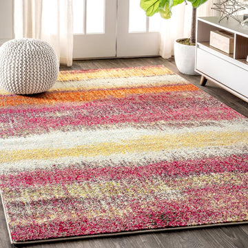 Contemporary Pop Modern Abstract Vintage Area Rug - JONATHAN Y